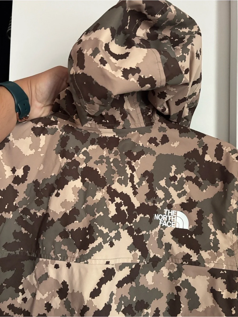 The North Face Brown & Tan Camo Shell Jacket